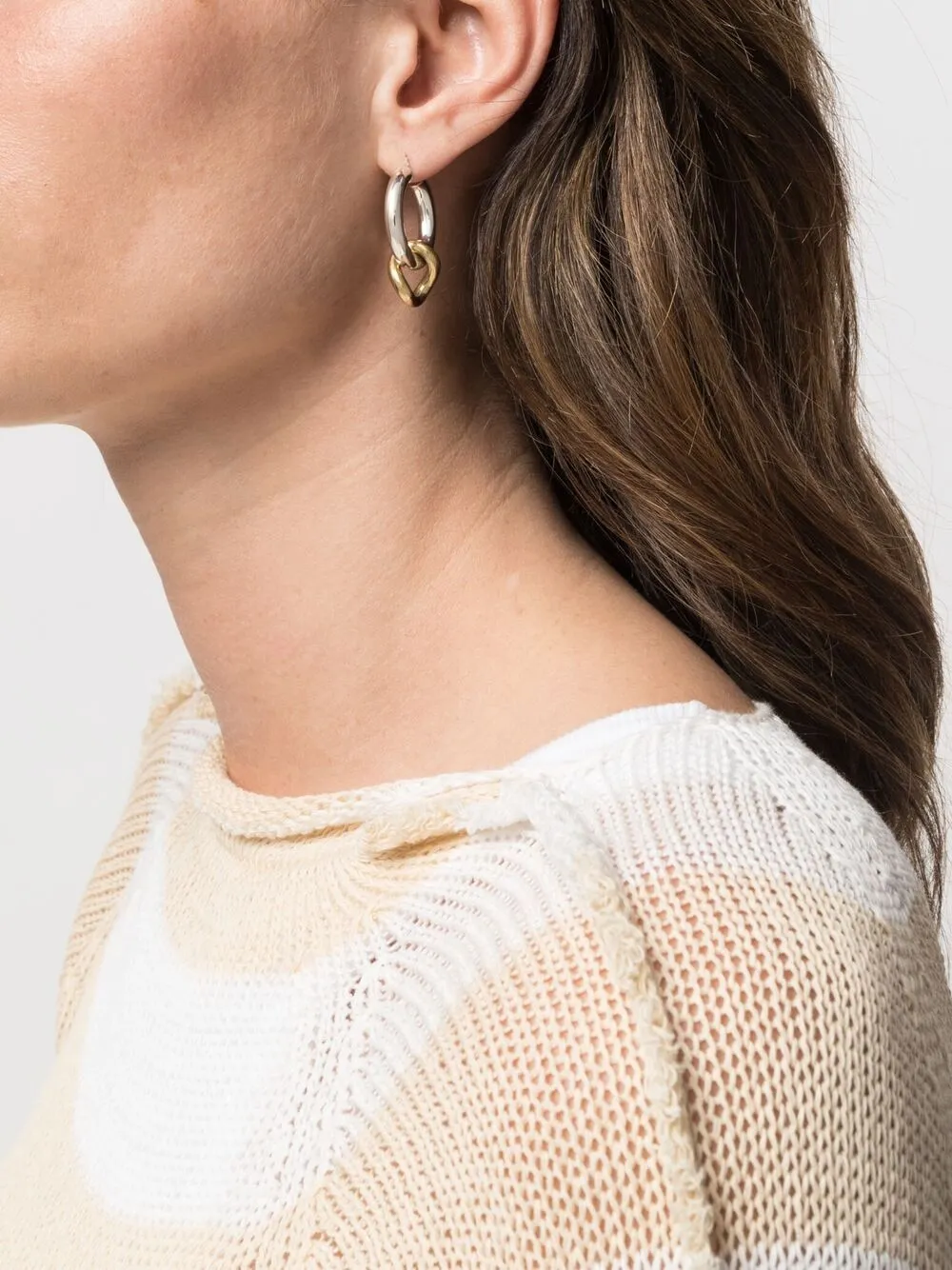 фото Laura lombardi серьги-кольца в двух тонах