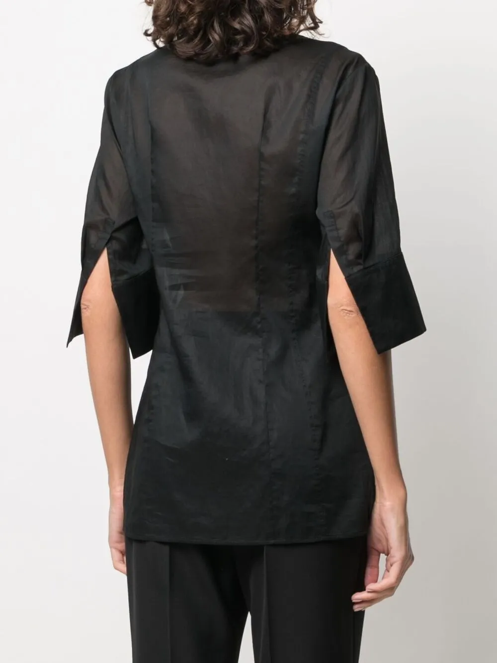 фото Jil sander рубашка с рукавами три четверти
