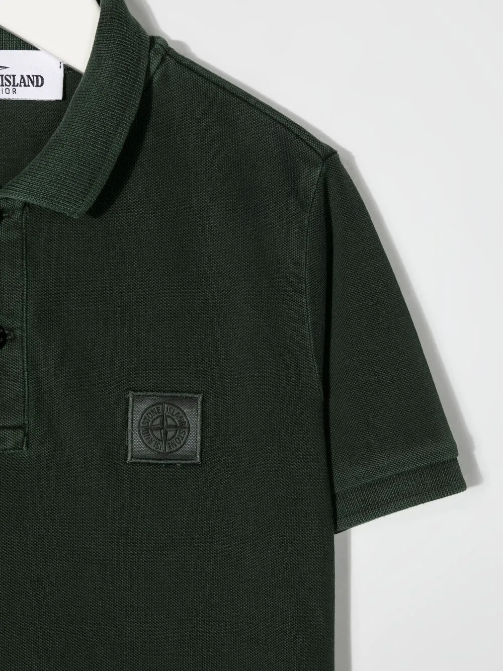 фото Stone island junior рубашка поло с нашивкой-логотипом