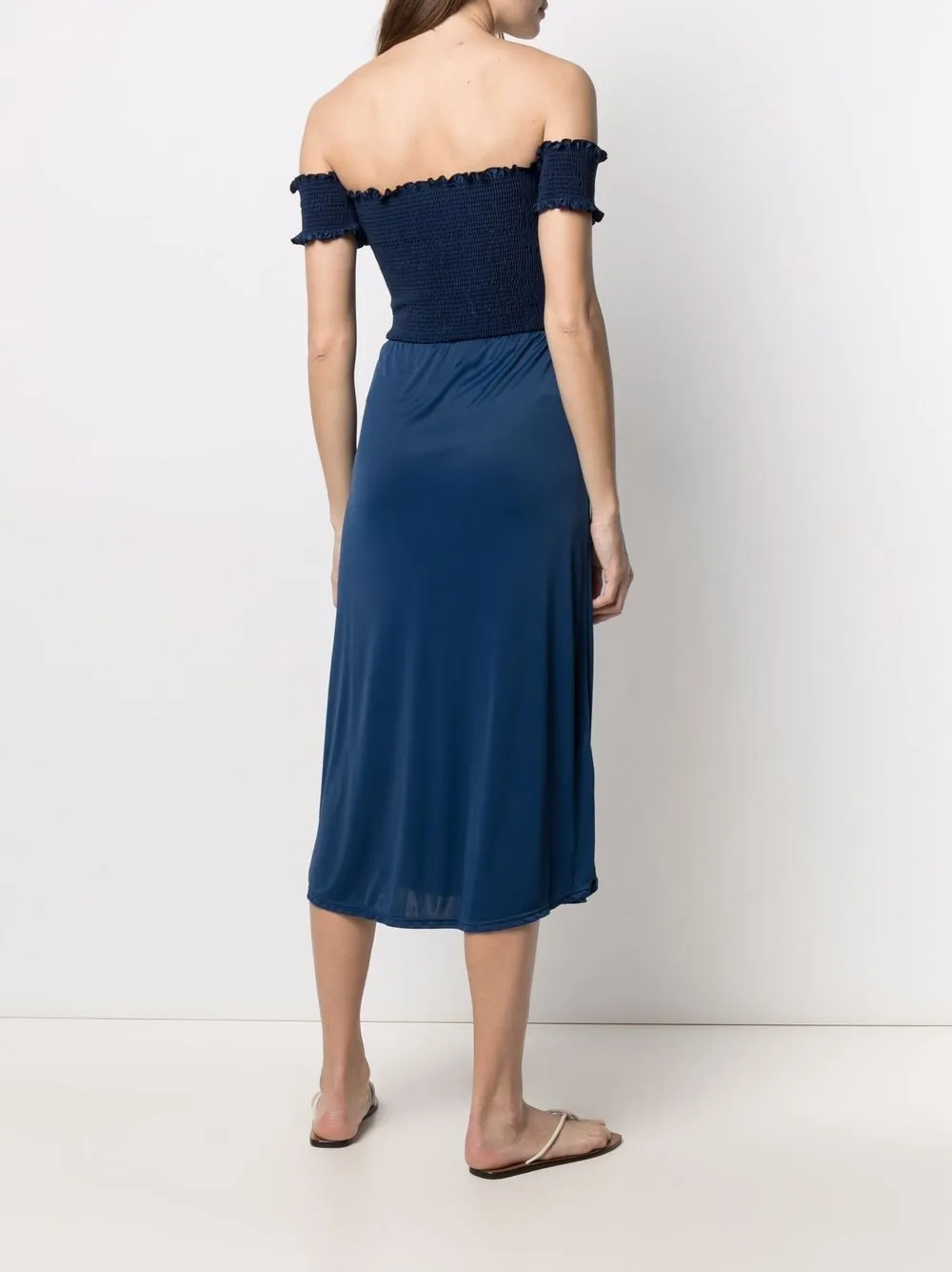 фото Cia marítima платье с приспущенными плечами и сборками