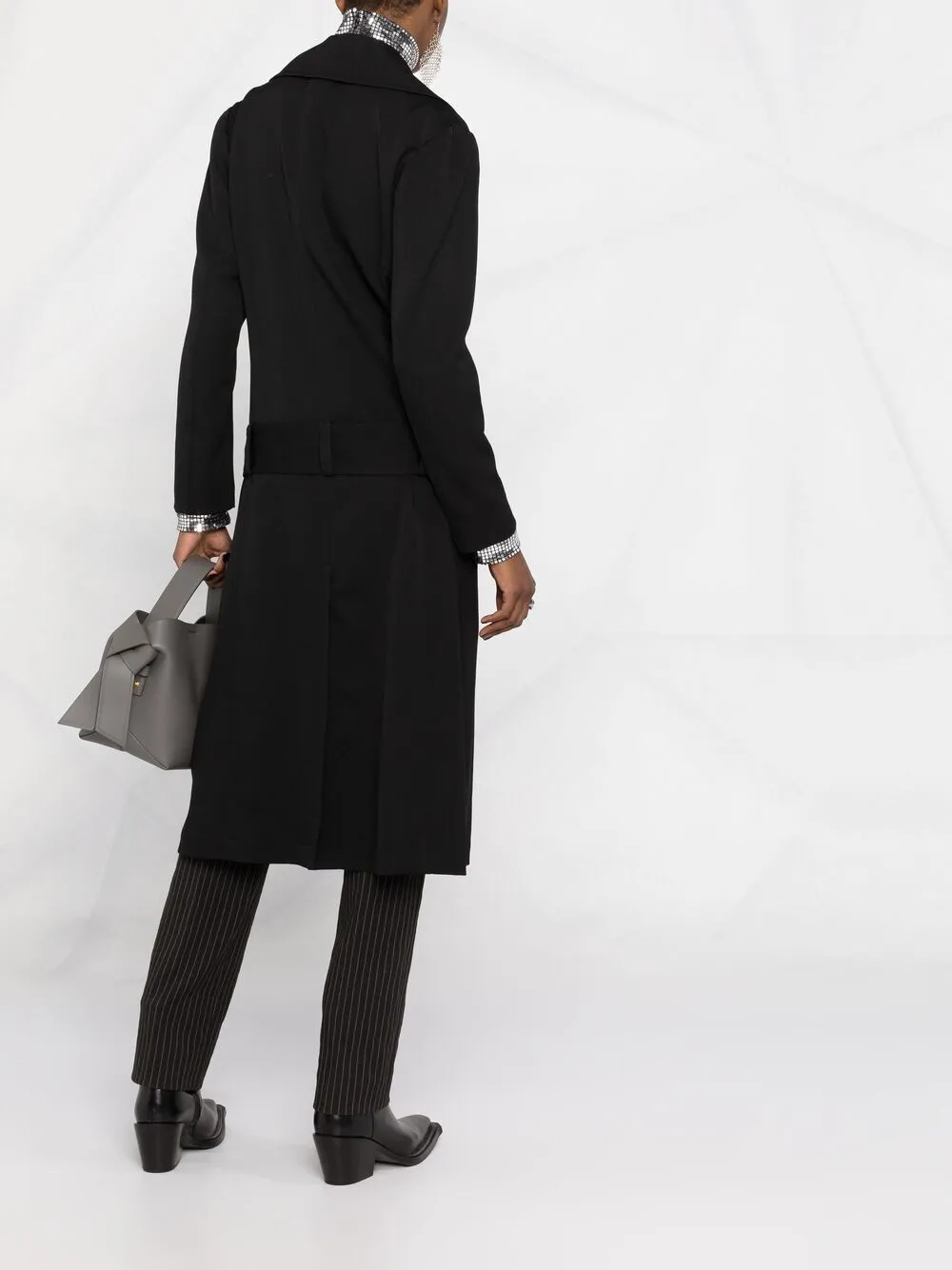 фото Yohji yamamoto пальто с поясом