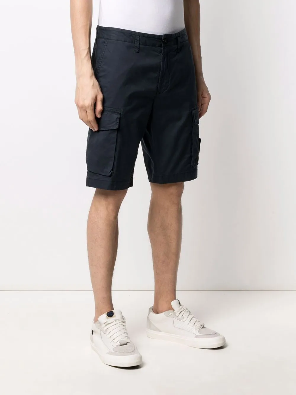 фото Stone island шорты карго с нашивкой-логотипом