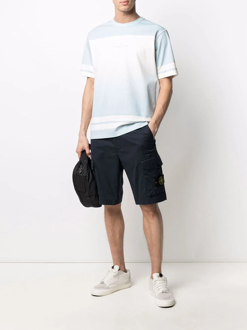 фото Stone island шорты карго с нашивкой-логотипом