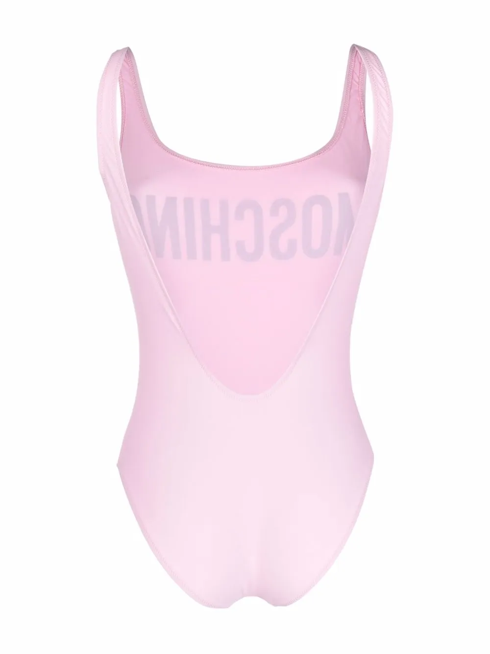 фото Moschino купальник с логотипом и u-образным вырезом