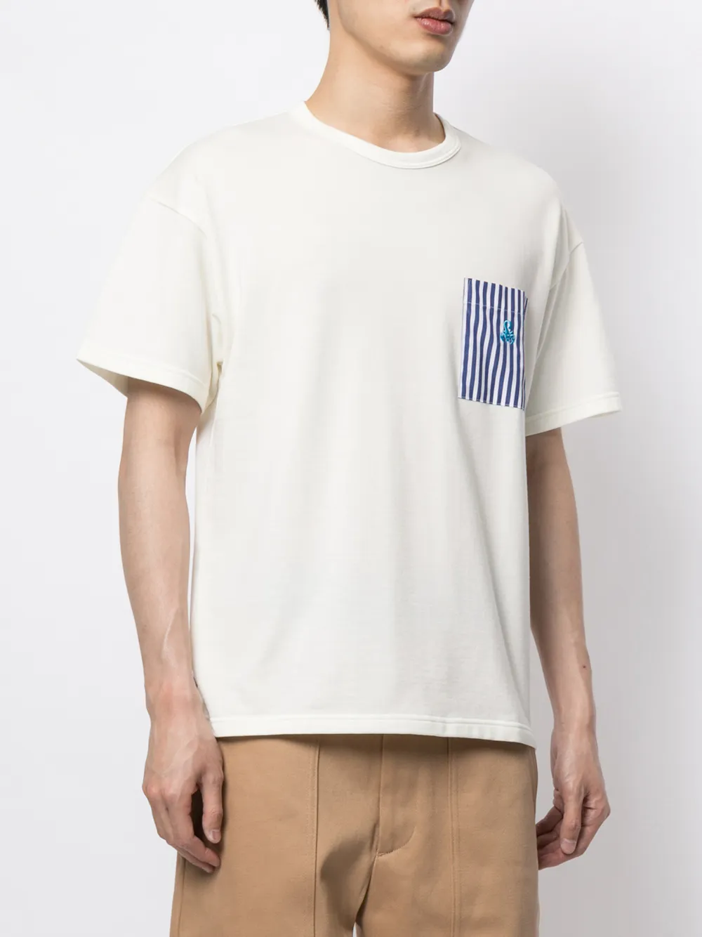 фото Sophnet. футболка с полосатым карманом