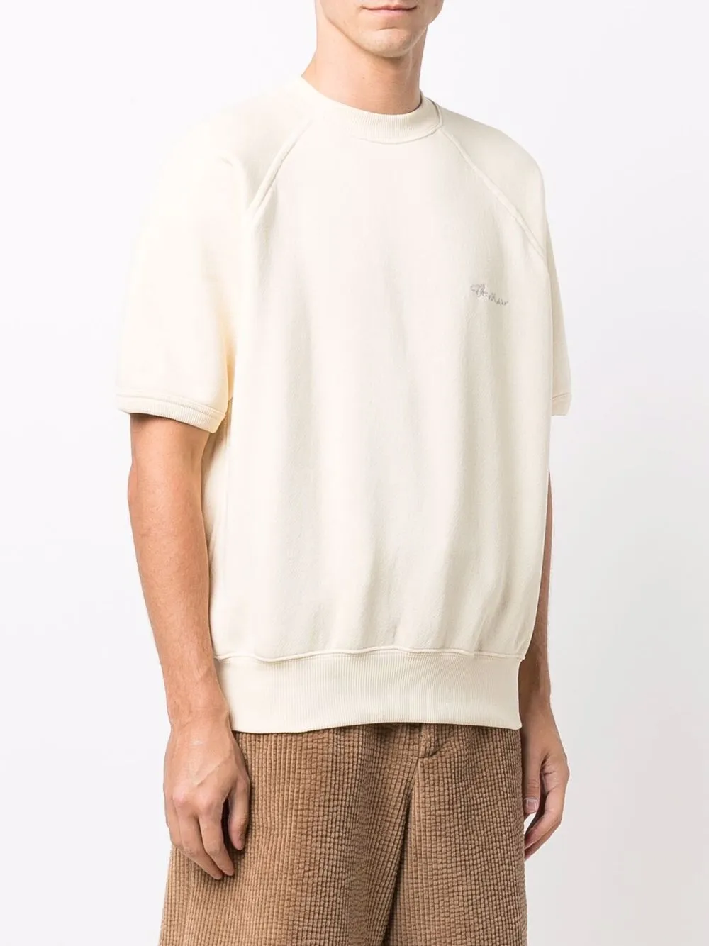 фото Acne studios толстовка с короткими рукавами и логотипом