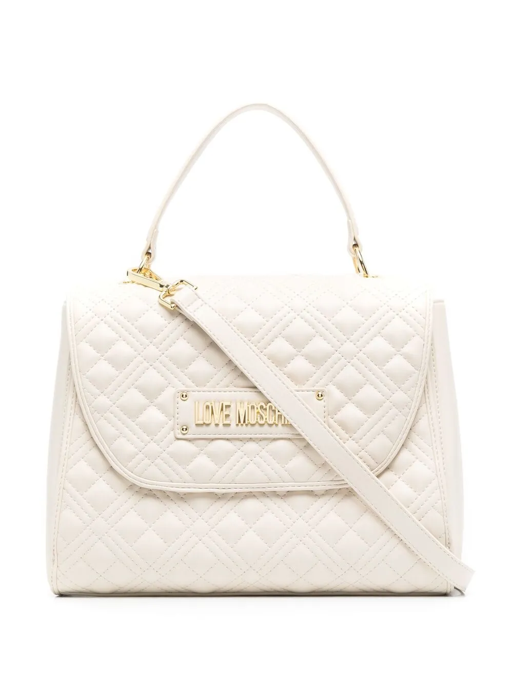 фото Love moschino стеганая сумка-тоут с логотипом