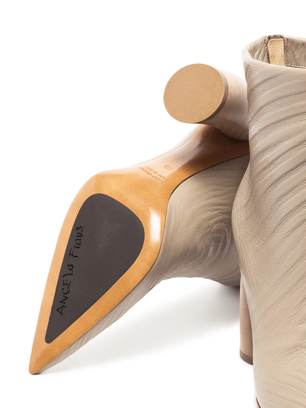 фото Angelo figus ботильоны cambra на деревянном каблуке
