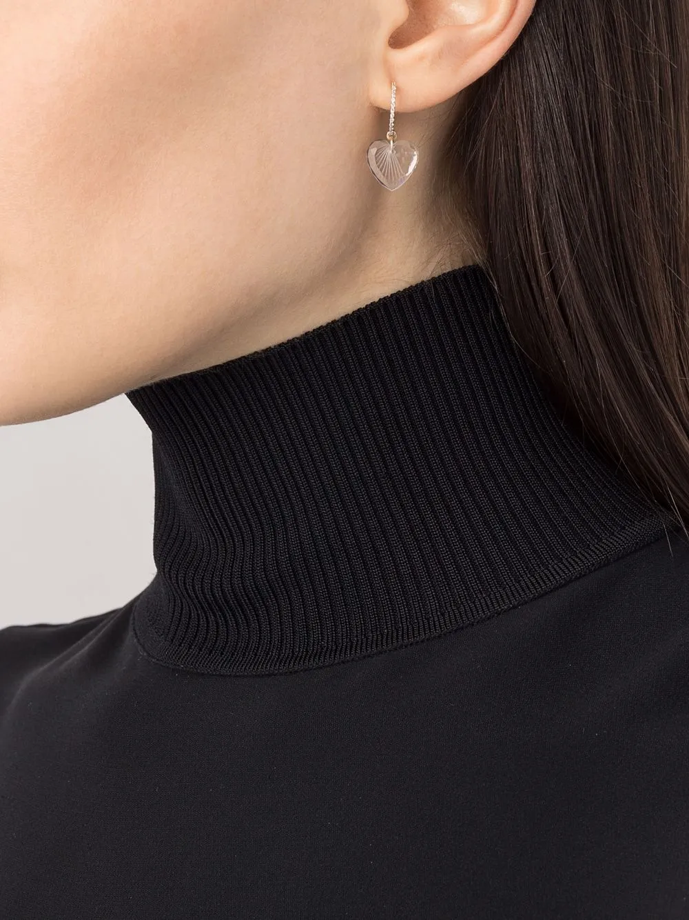 фото Pascale monvoisin серьга-подвеска gabin n°1 из желтого золота с бриллиантами