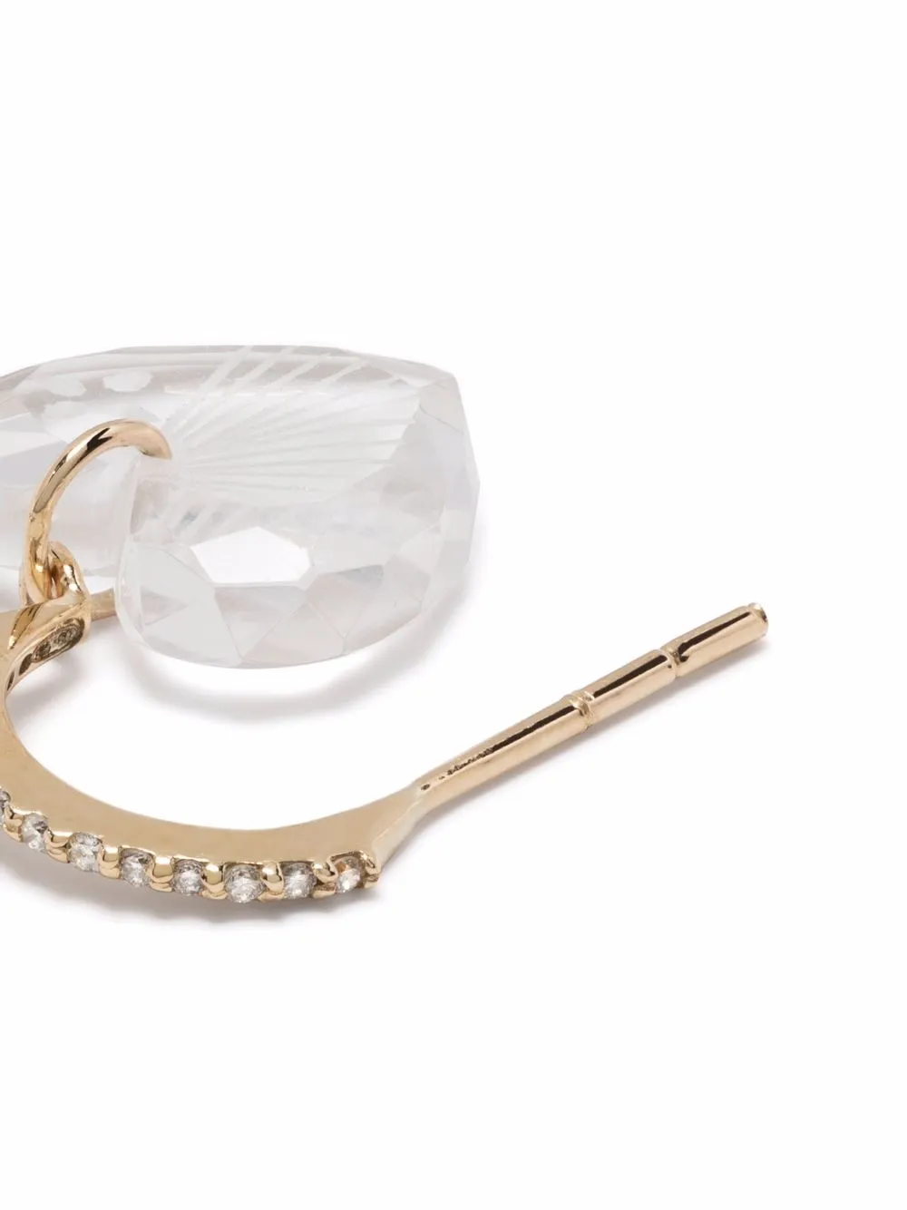 фото Pascale monvoisin серьга-подвеска gabin n°1 из желтого золота с бриллиантами