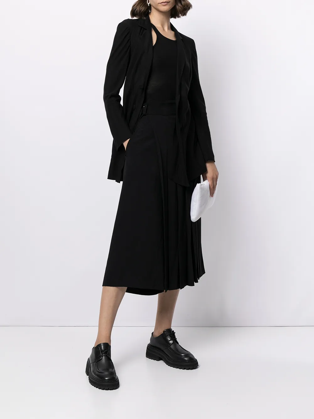 фото Yohji yamamoto брюки со складками