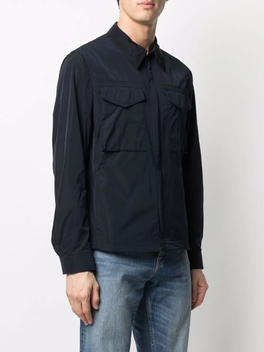 фото Belstaff легкая куртка с нашивкой-логотипом