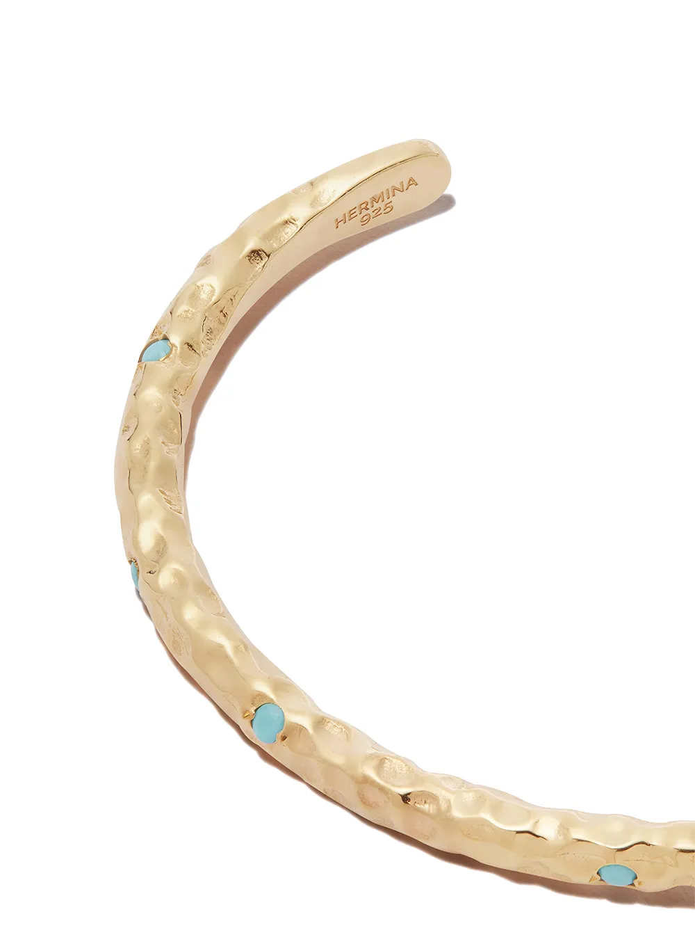 фото Hermina athens позолоченный браслет-кафф stardust из серебра
