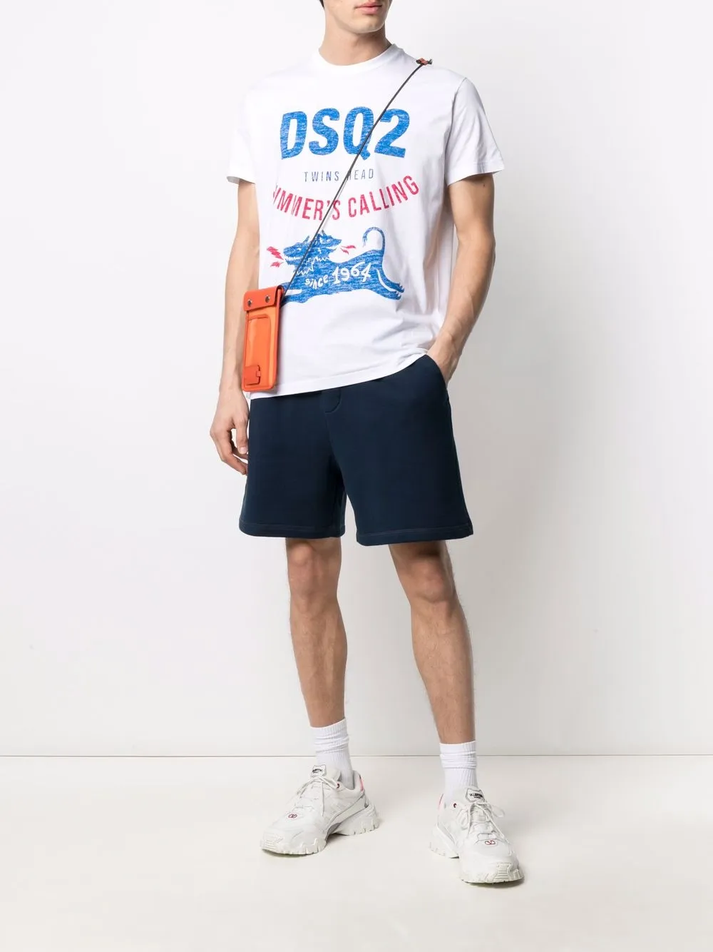 фото Dsquared2 футболка с графичным принтом
