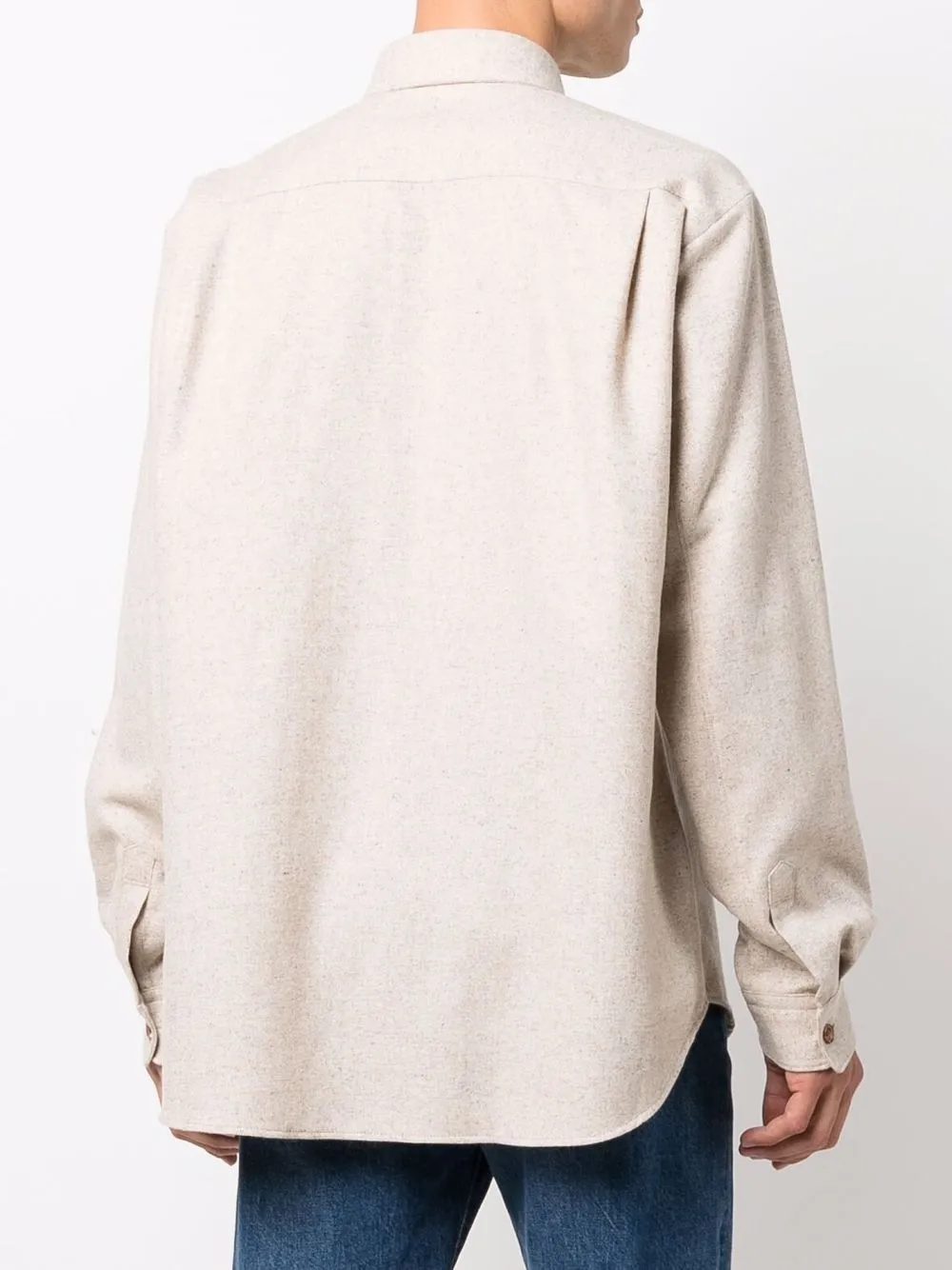 фото Acne studios рубашка с заостренным воротником