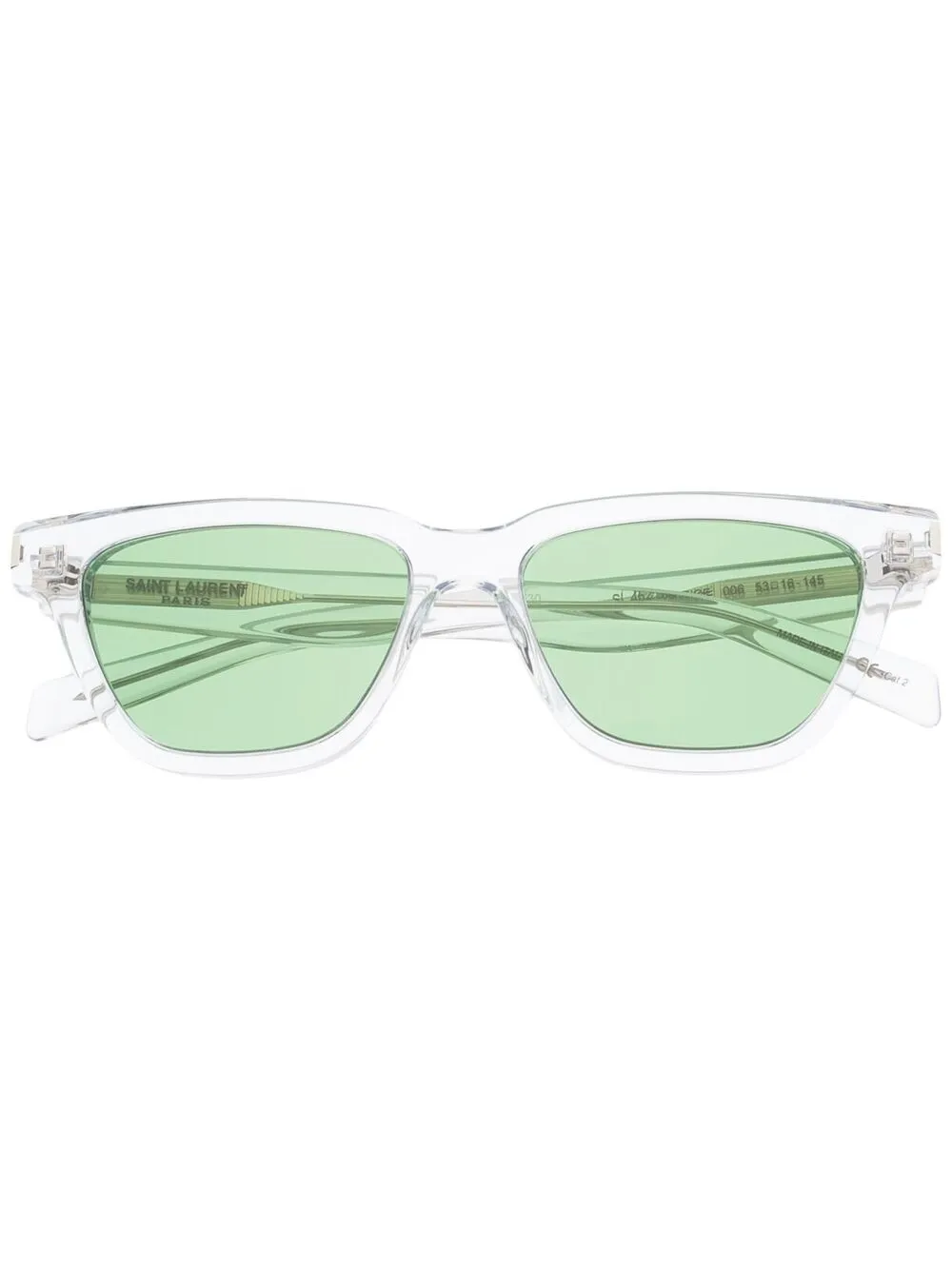 фото Saint laurent eyewear солнцезащитные очки sl462 в d-образной оправе