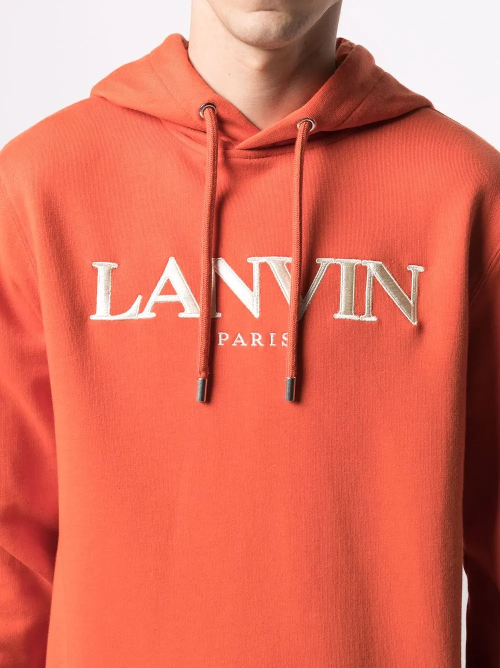 фото Lanvin худи с вышитым логотипом