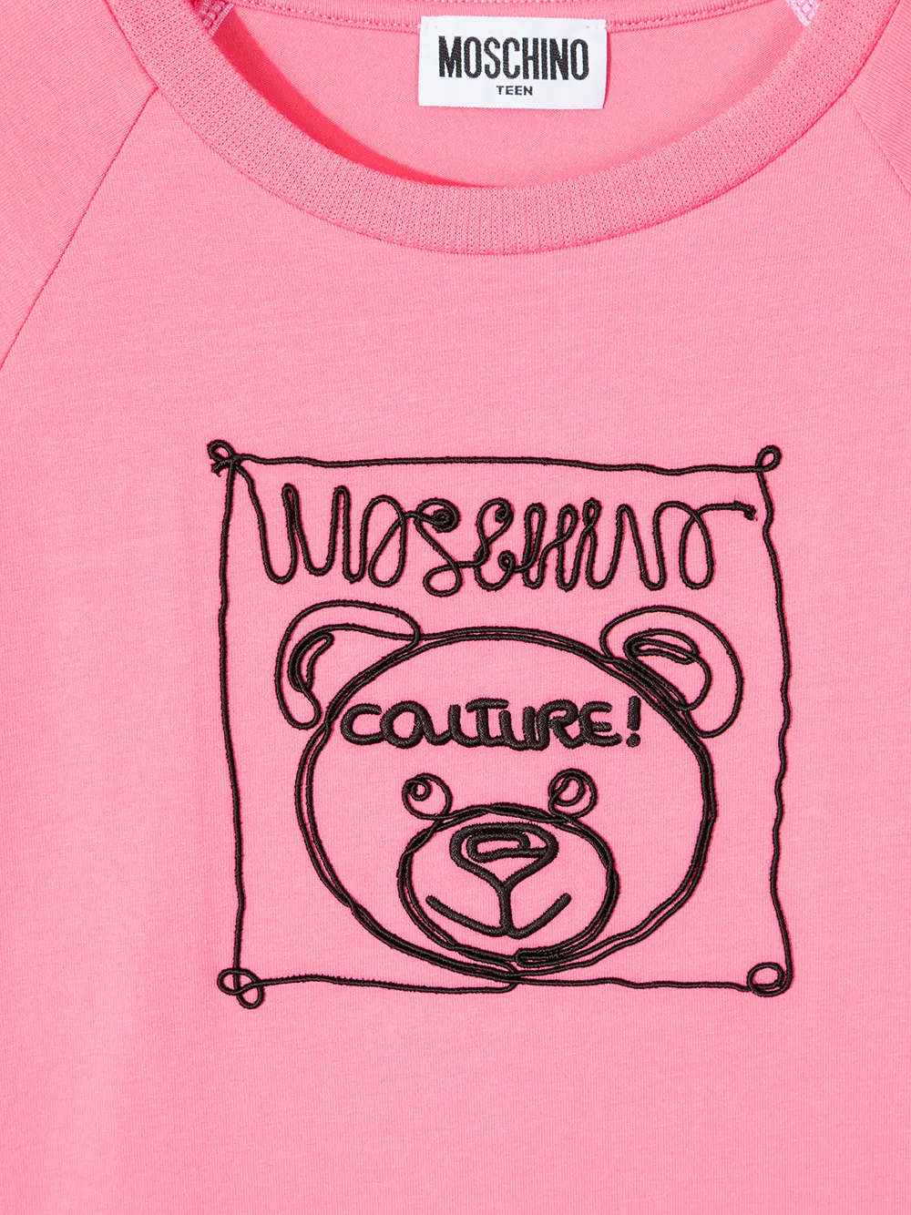 фото Moschino kids футболка с логотипом