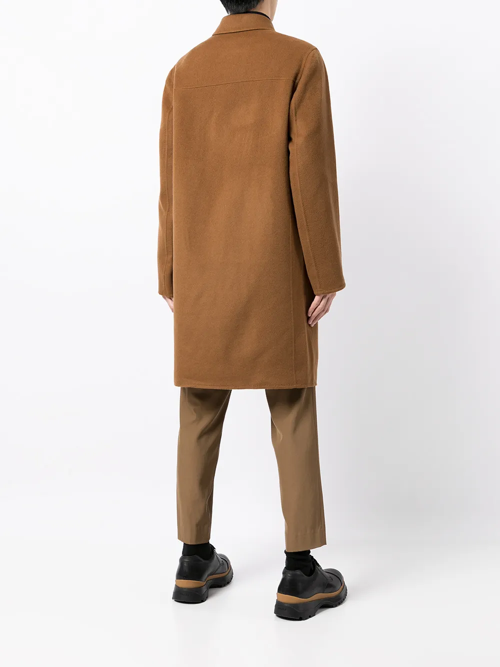 фото Paul smith однобортное пальто строгого кроя