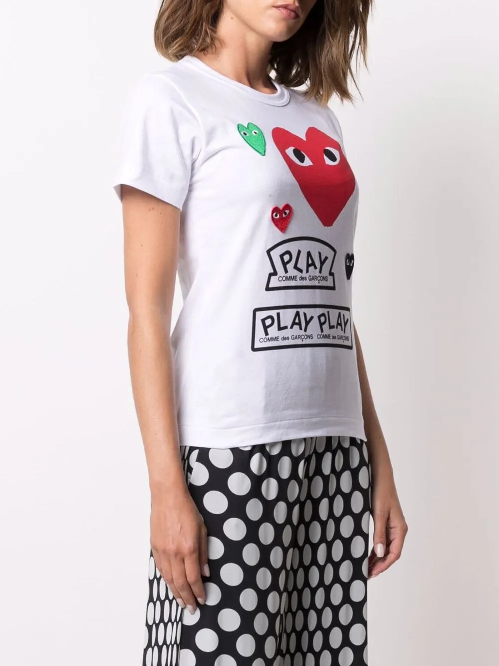 фото Comme des garçons play футболка с логотипом