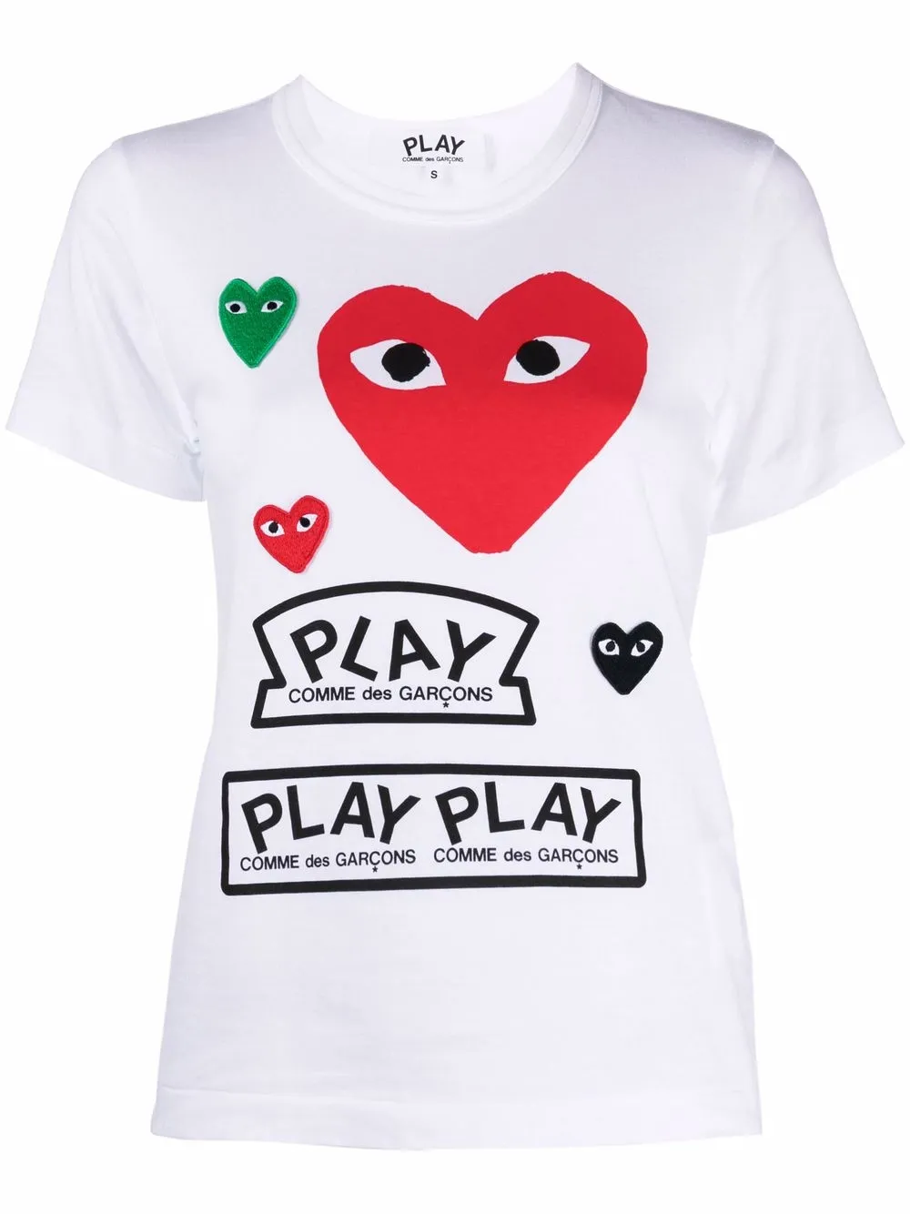 фото Comme des garçons play футболка с логотипом