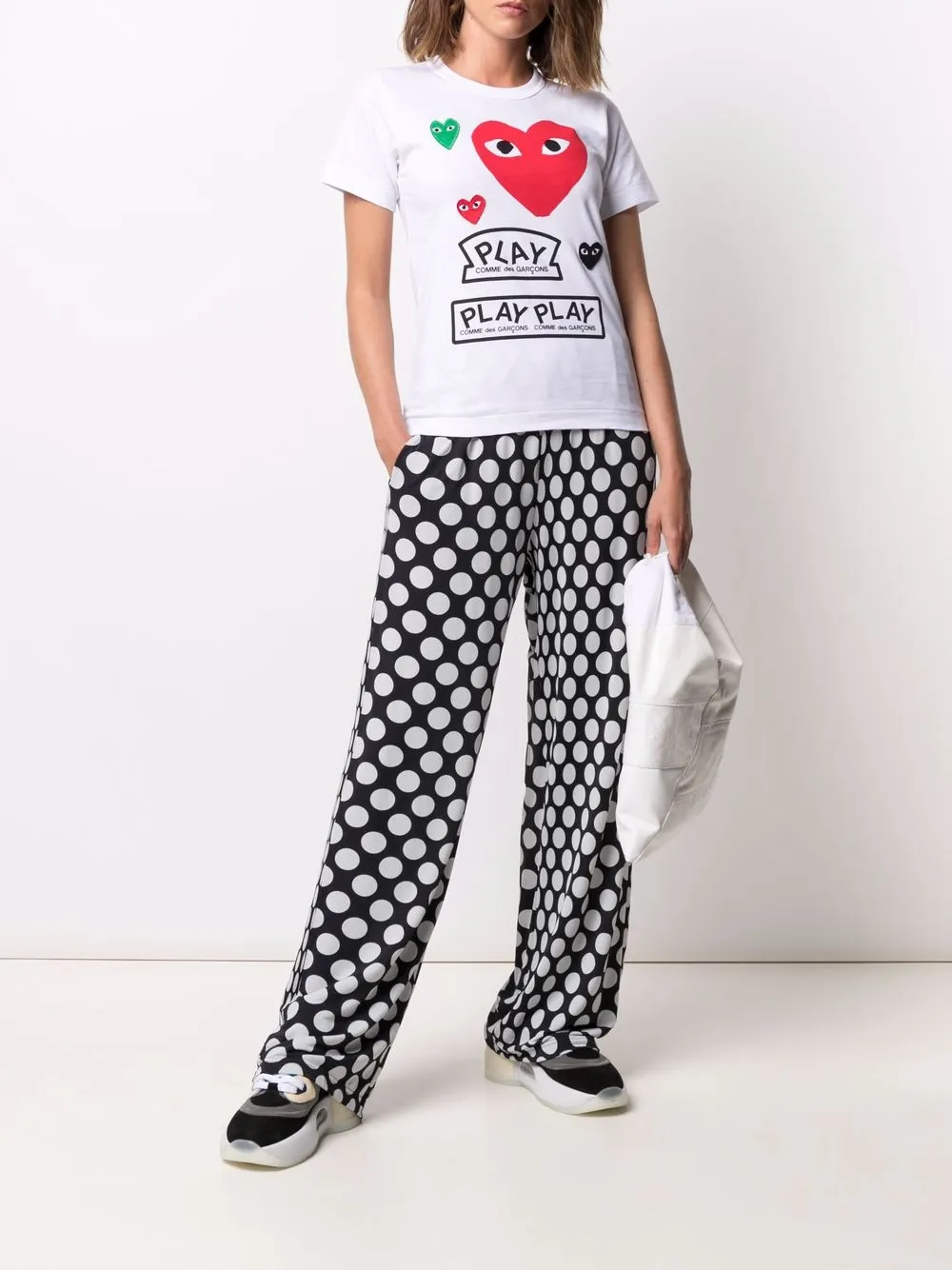 фото Comme des garçons play футболка с логотипом