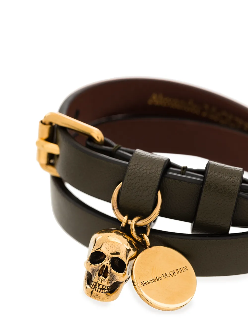 фото Alexander mcqueen браслет с декором skull