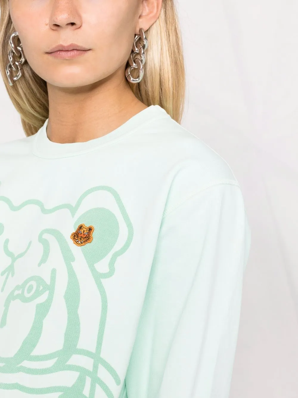фото Kenzo толстовка с принтом tiger
