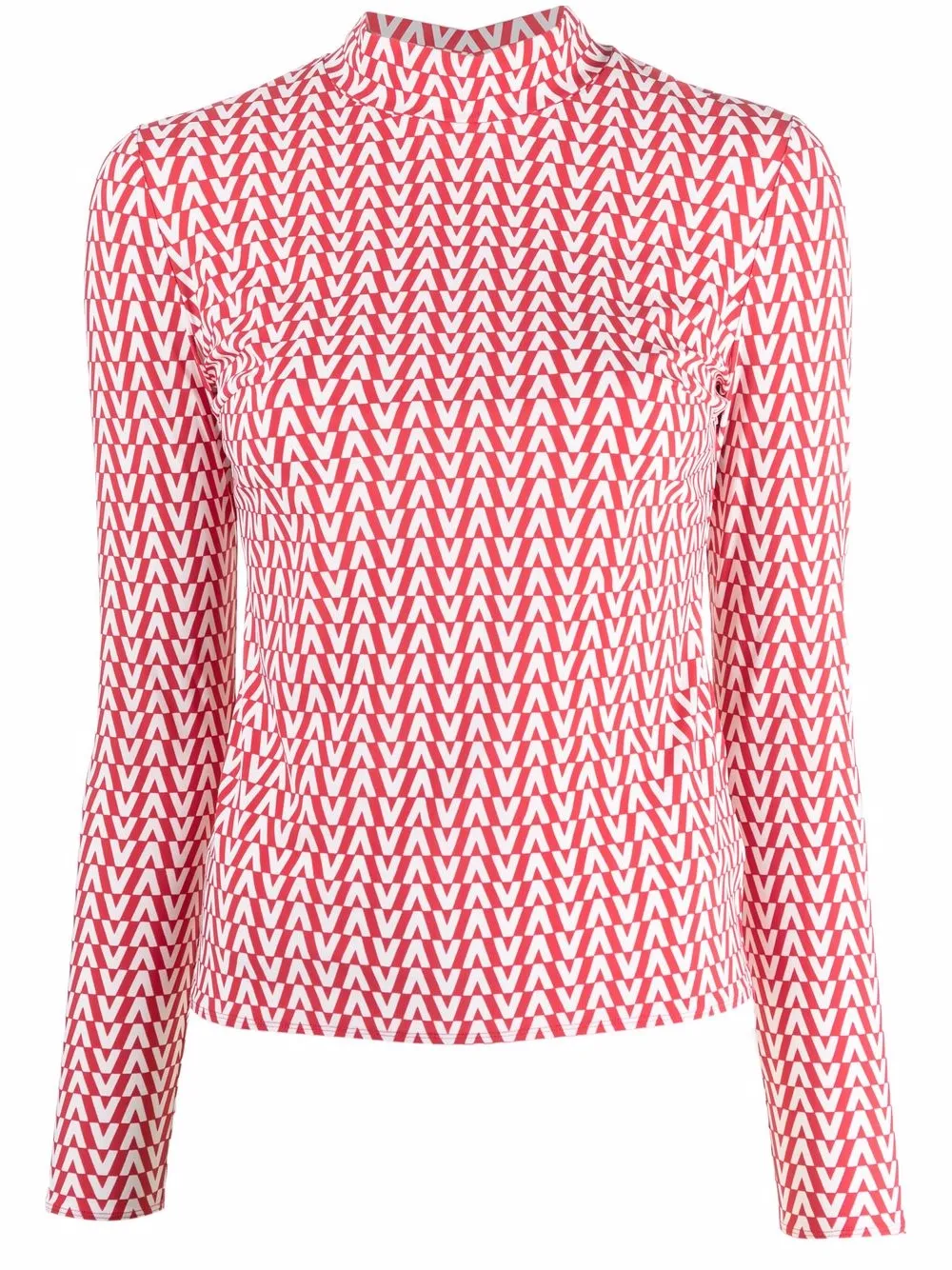 фото Valentino топ из джерси с монограммой