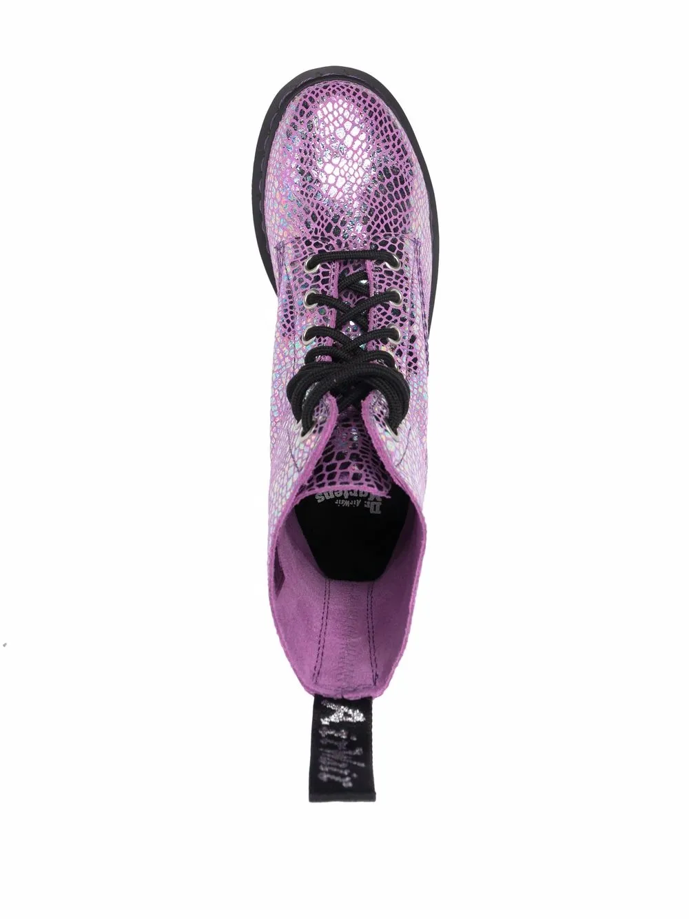 фото Dr. martens ботинки с эффектом металлик