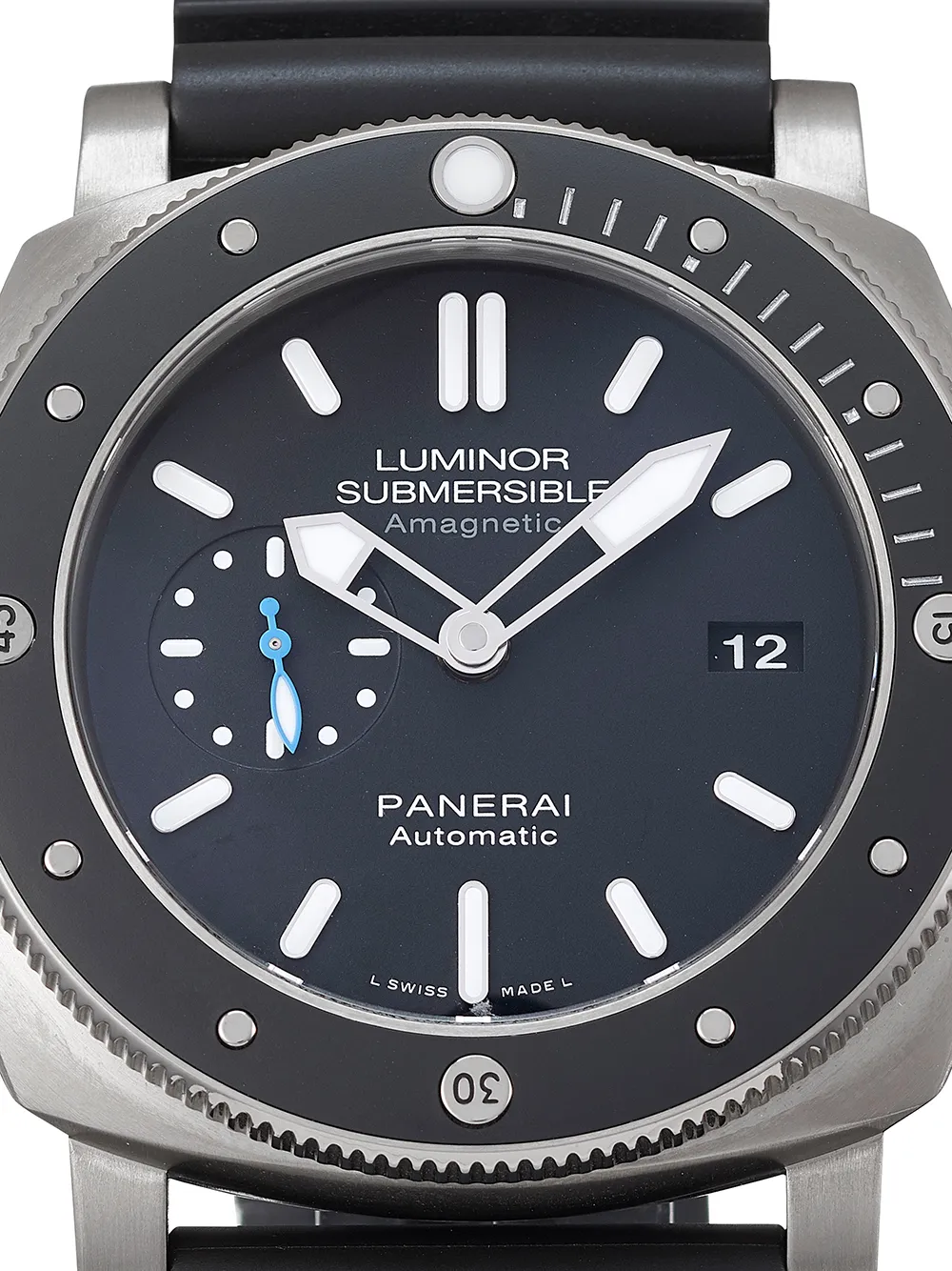 фото Panerai наручные часы luminor submersible 1950 3 days automatic pre-owned 47 мм 2021-го года