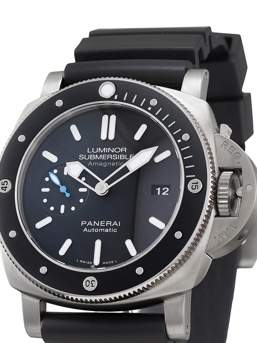 фото Panerai наручные часы luminor submersible 1950 3 days automatic pre-owned 47 мм 2021-го года