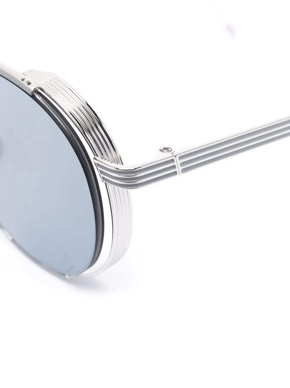 фото Thom browne eyewear солнцезащитные очки tb106 в круглой оправе