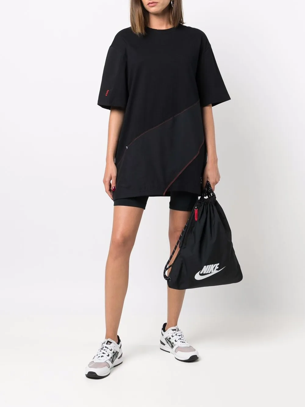 фото Puma футболка асимметричного кроя из коллаборации с wtaps