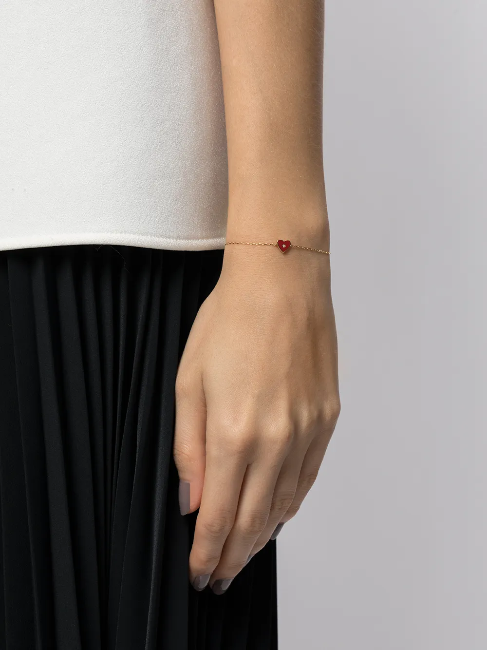 фото Ahkah браслет из желтого золота с бриллиантами