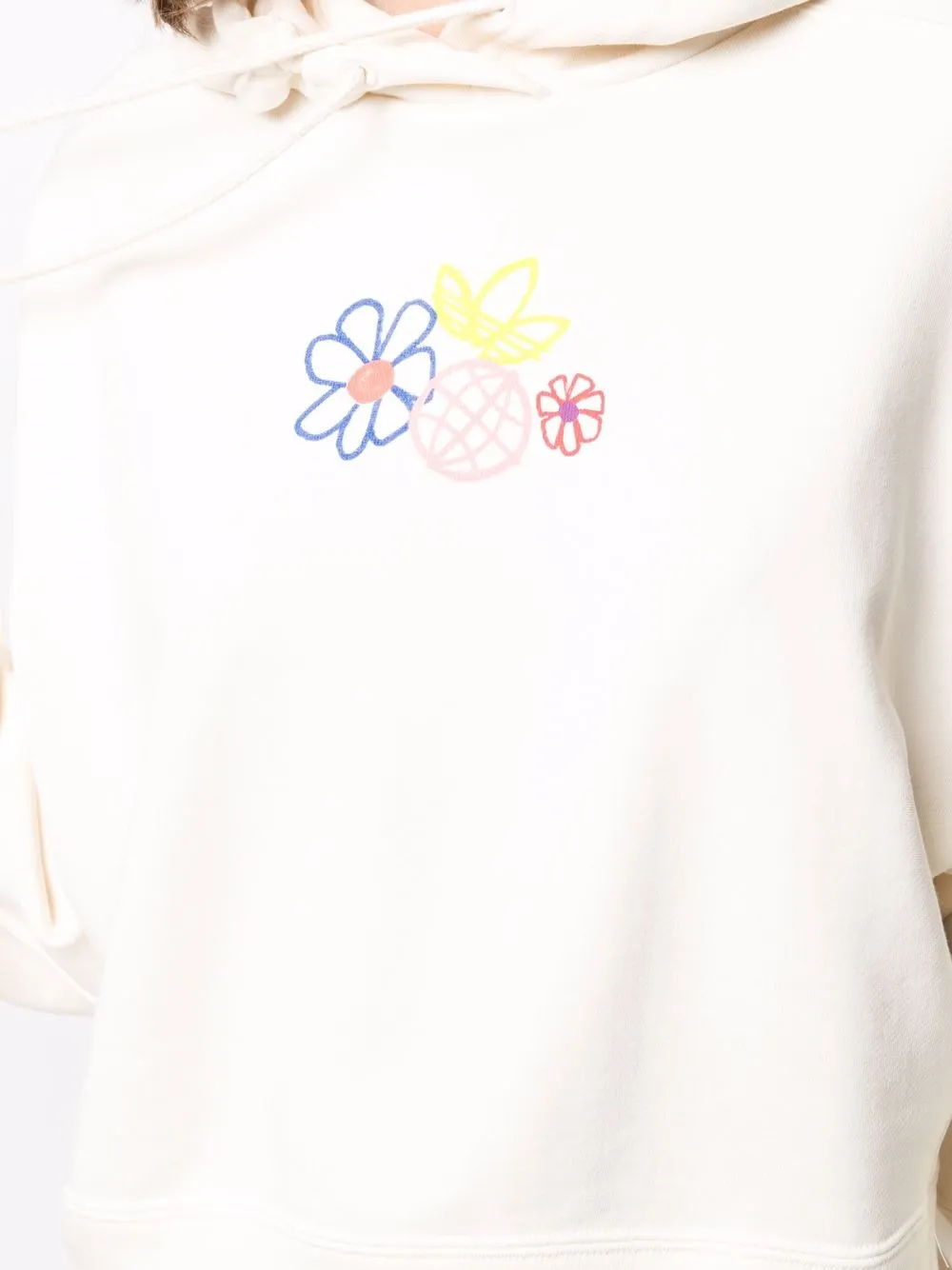 фото Adidas худи с цветочным принтом