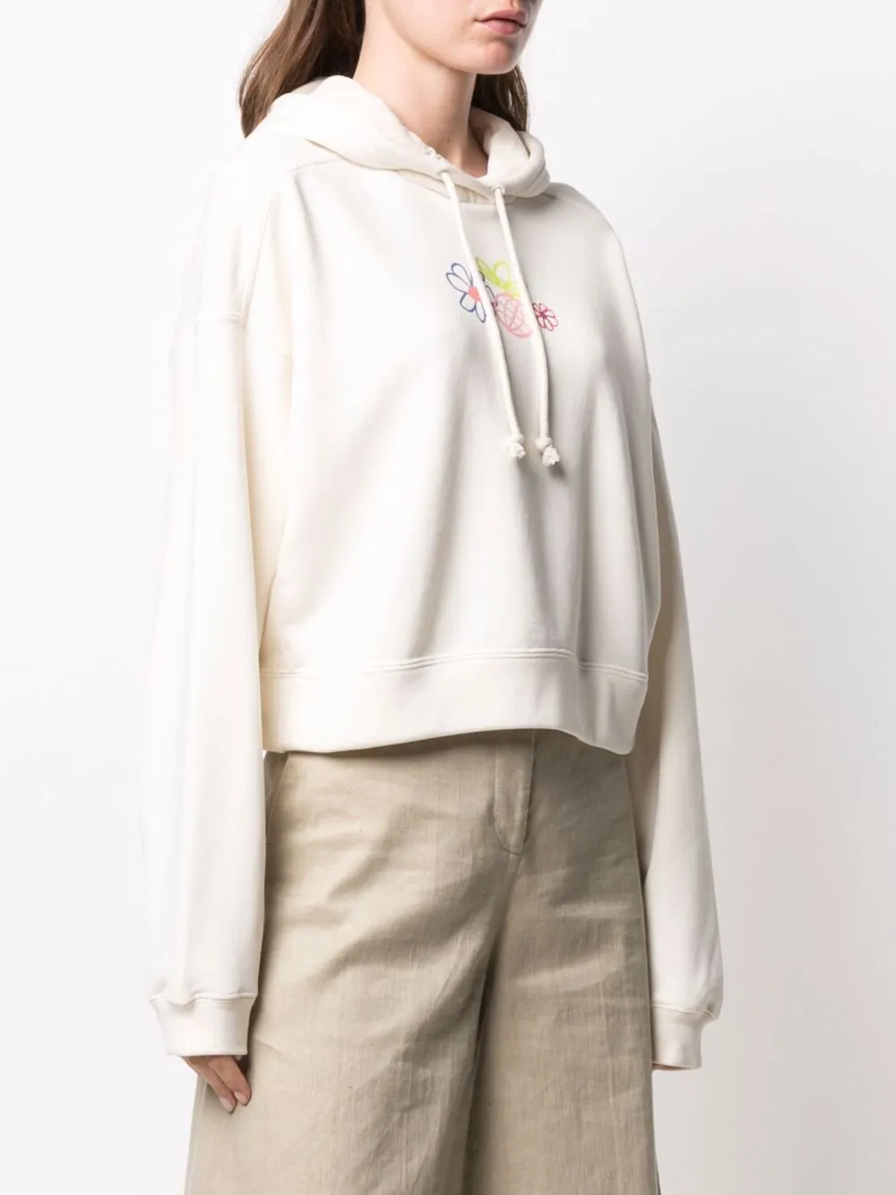 фото Adidas худи с цветочным принтом