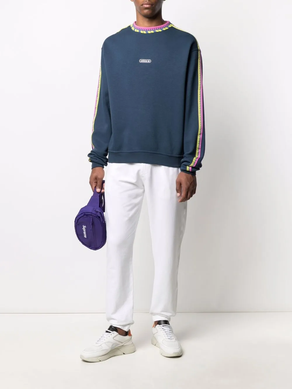 фото Adidas толстовка с контрастным воротником и логотипом