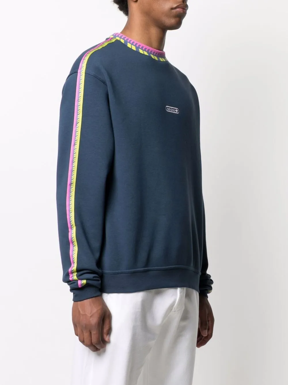 фото Adidas толстовка с контрастным воротником и логотипом