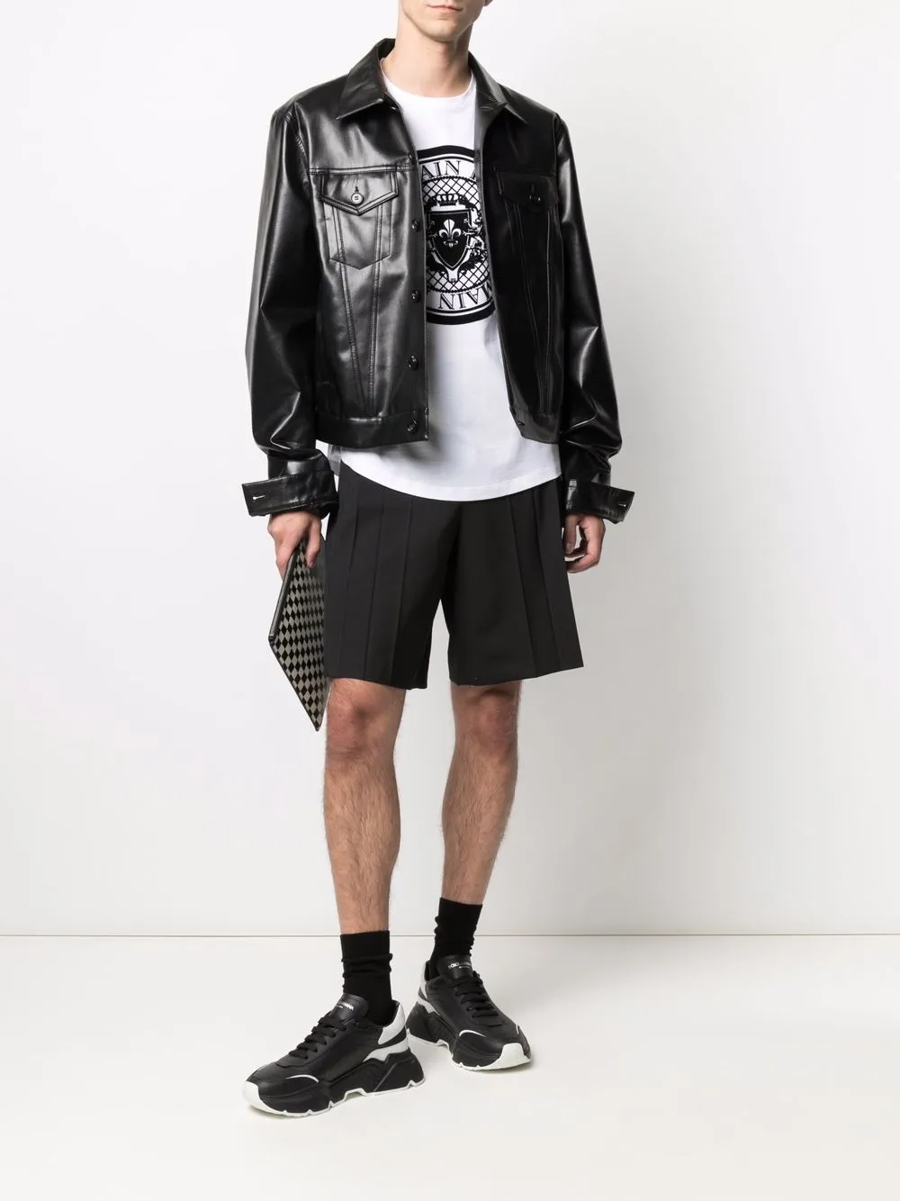 фото Balmain футболка с фактурным логотипом