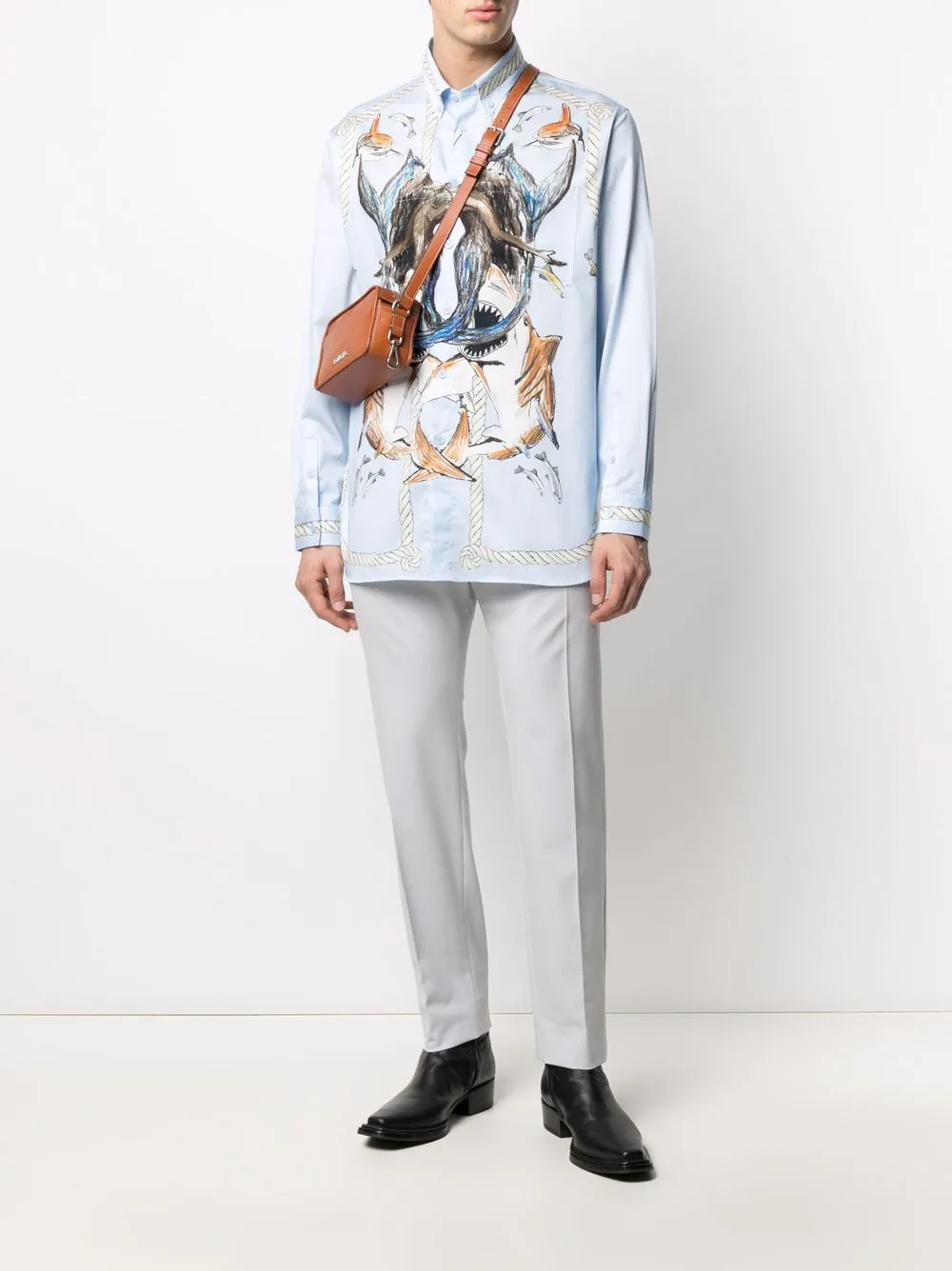 фото Burberry рубашка с принтом