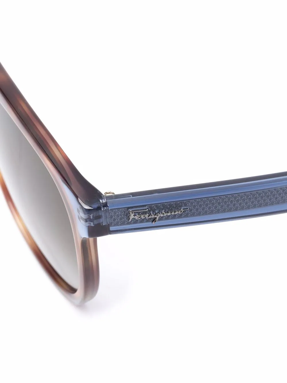 фото Salvatore ferragamo eyewear солнцезащитные очки-авиаторы черепаховой расцветки