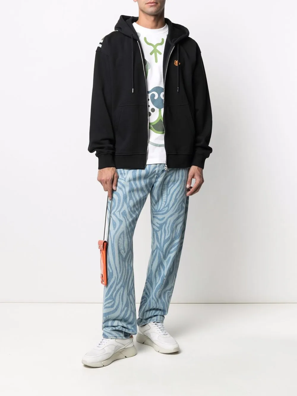 фото Kenzo худи с принтом k-tiger