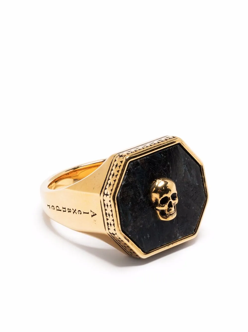 фото Alexander mcqueen кольцо с декором skull