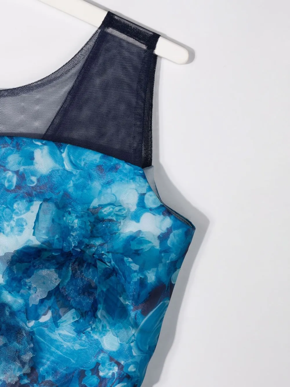 фото Marchesa notte mini платье с оборками и цветочным принтом