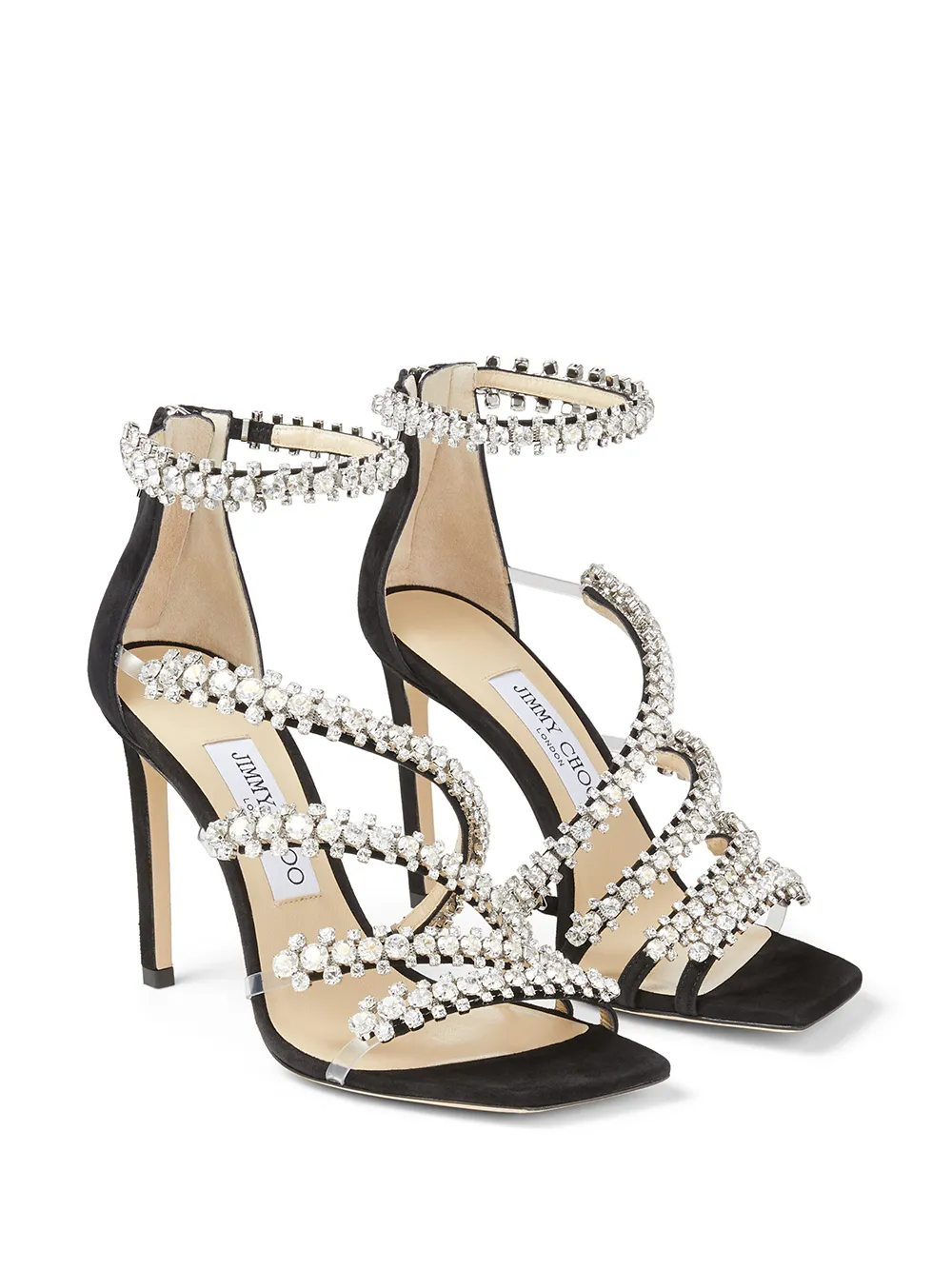 фото Jimmy choo босоножки josefine 100 с кристаллами