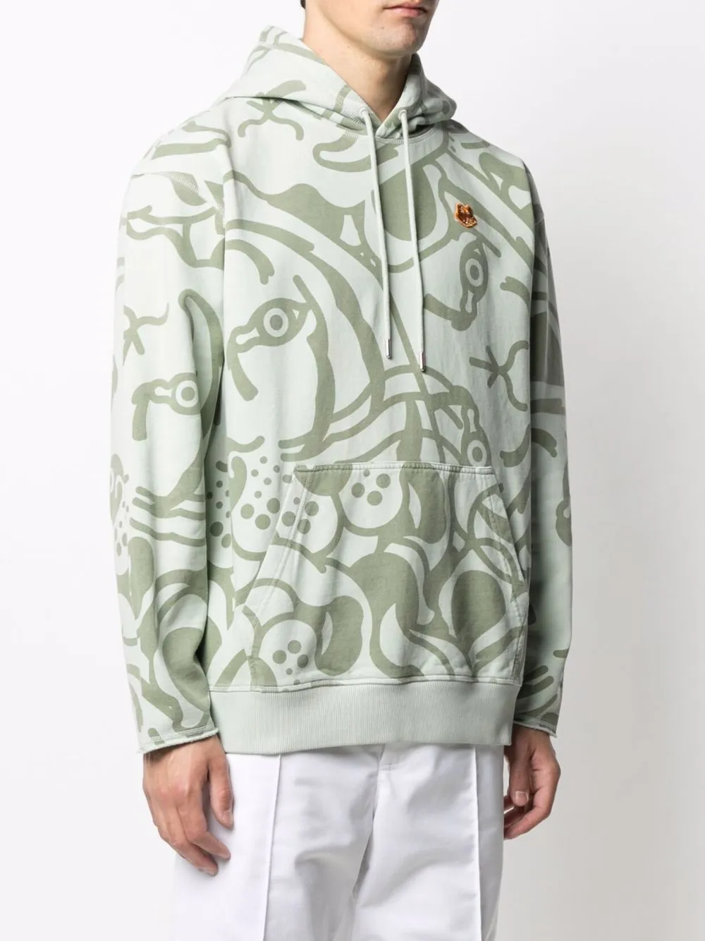 фото Kenzo худи с кулиской и абстрактным узором