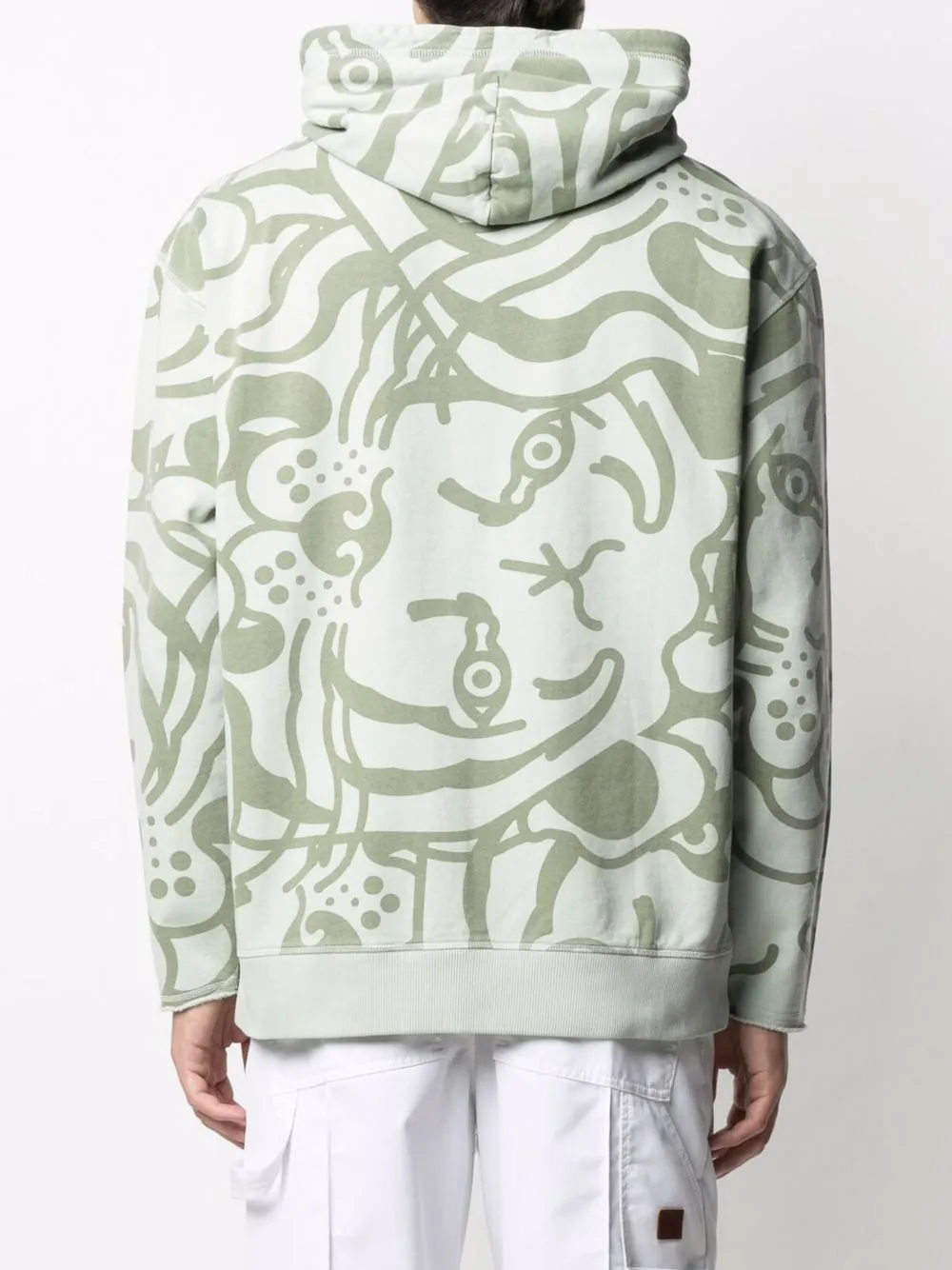 фото Kenzo худи с кулиской и абстрактным узором
