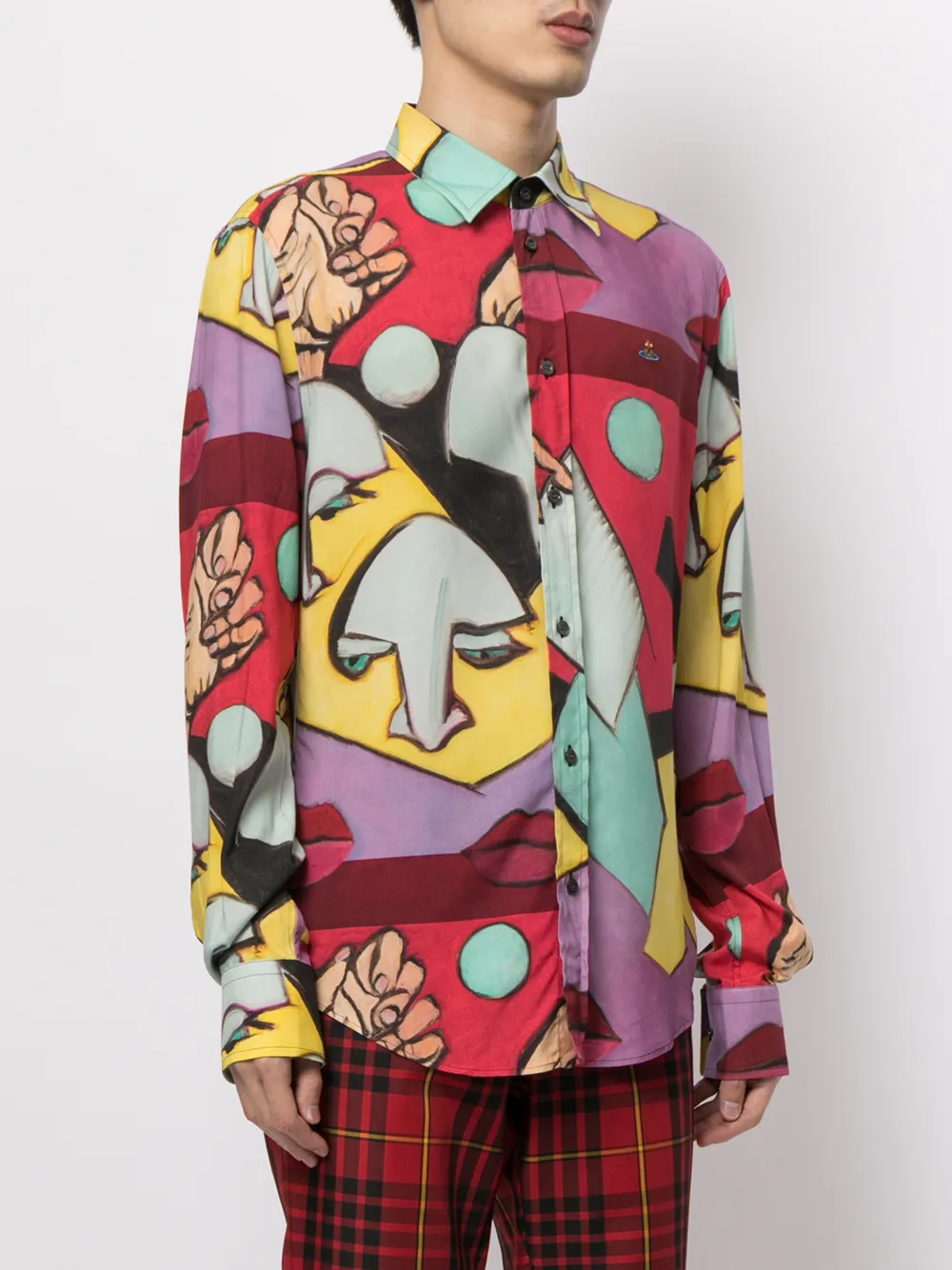 фото Vivienne westwood рубашка aloha с графичным принтом