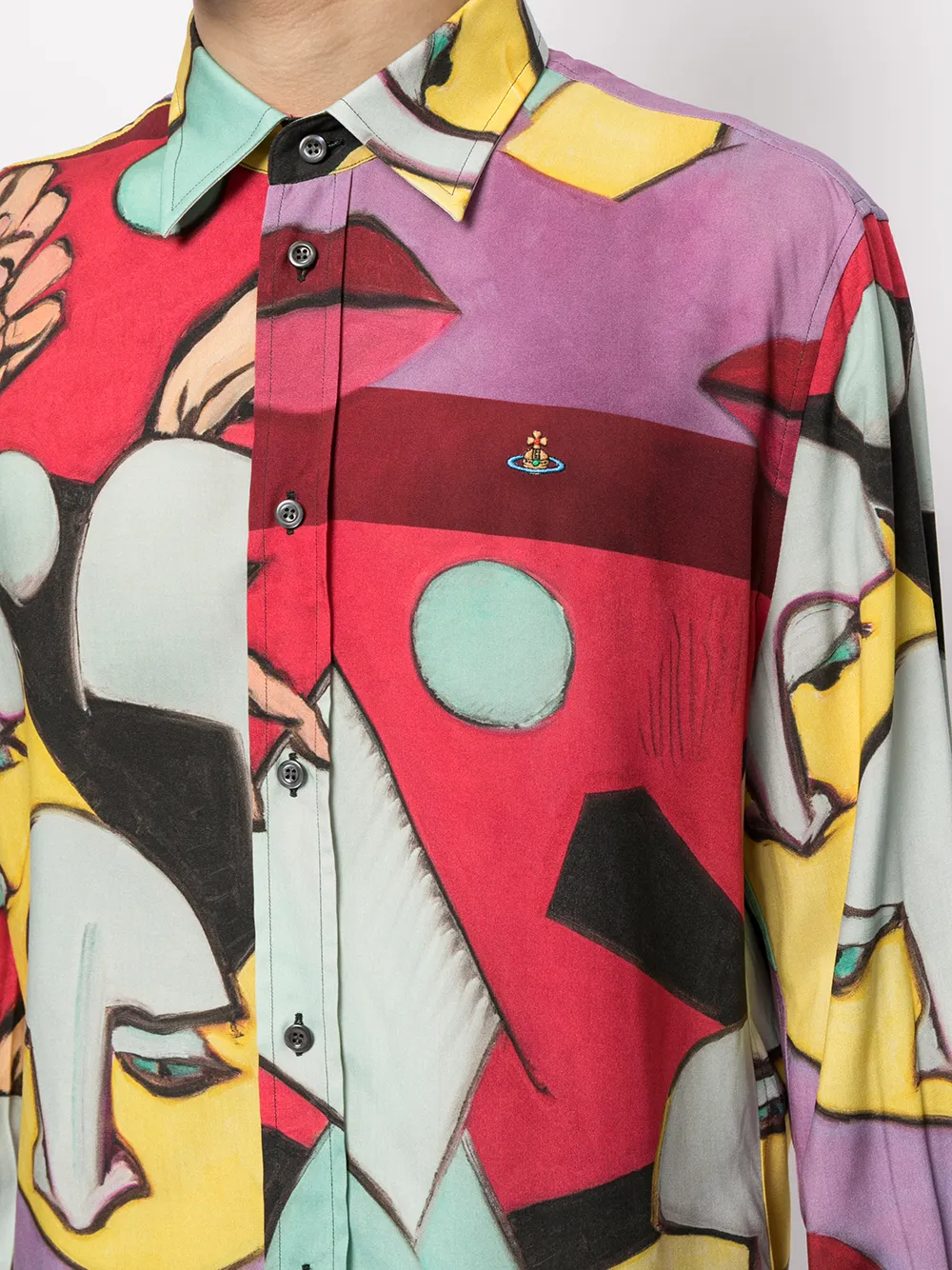 фото Vivienne westwood рубашка aloha с графичным принтом